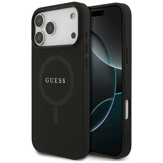 MagSafe-deksel for Apple iPhone 18 Pro Max / 17 Pro Max, Guess, Saffiano, Svart