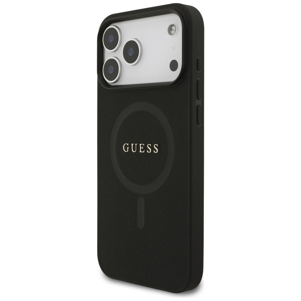 MagSafe-deksel for Apple iPhone 18 Pro Max / 17 Pro Max, Guess, Saffiano, Svart