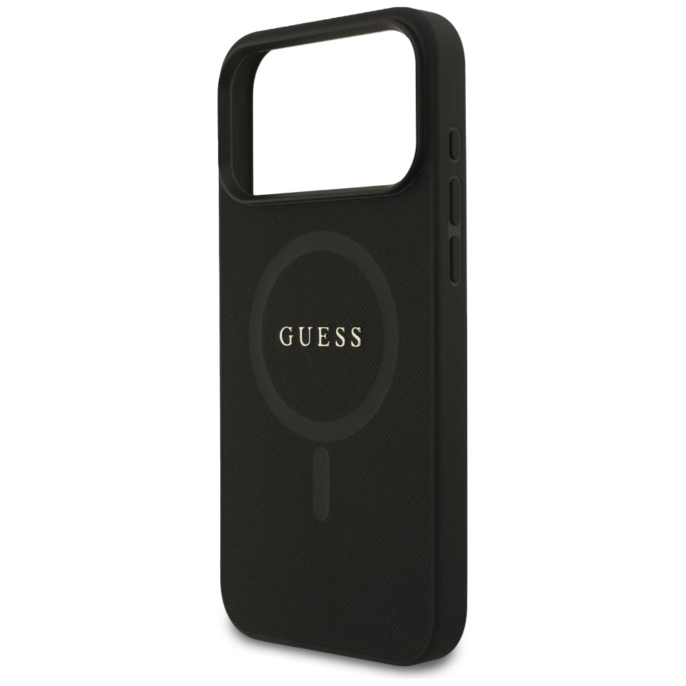 MagSafe-deksel for Apple iPhone 18 Pro Max / 17 Pro Max, Guess, Saffiano, Svart