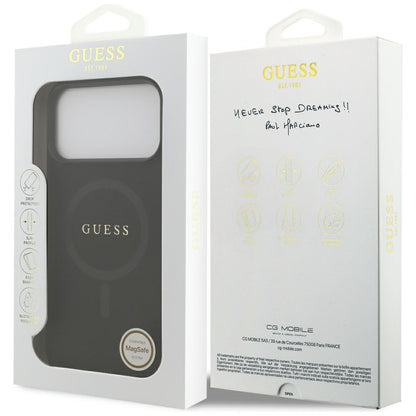 MagSafe-deksel for Apple iPhone 18 Pro Max / 17 Pro Max, Guess, Saffiano, Svart
