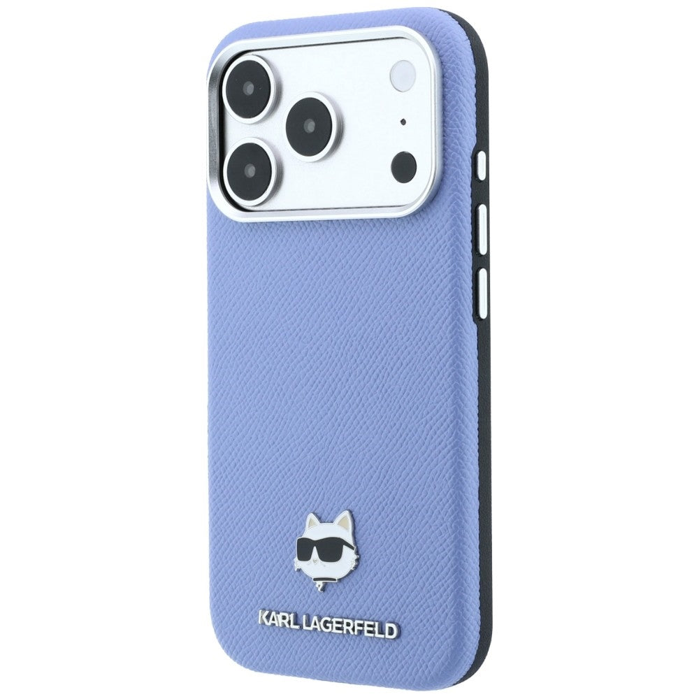 MagSafe-deksel for Apple iPhone 18 Pro Max / 17 Pro Max, Karl Lagerfeld, Grained Choupette Head, Bleu