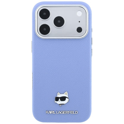 MagSafe-deksel for Apple iPhone 18 Pro Max / 17 Pro Max, Karl Lagerfeld, Grained Choupette Head, Bleu