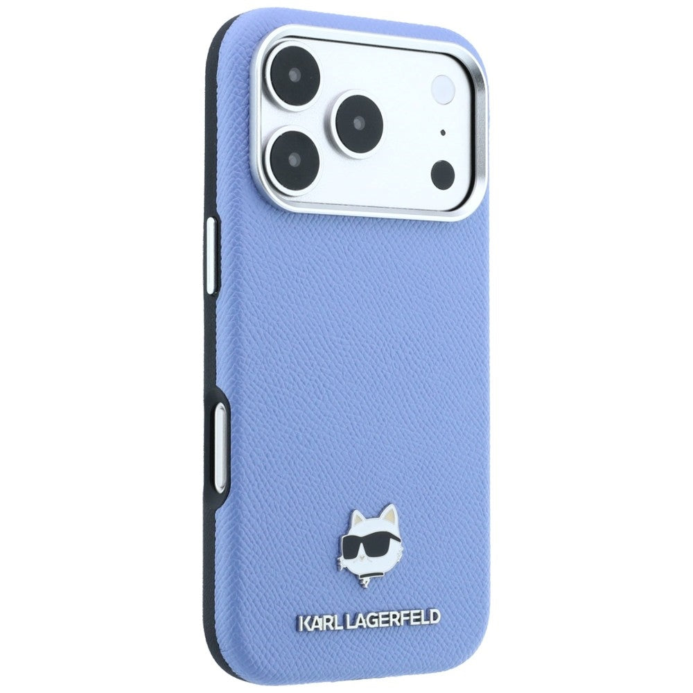 MagSafe-deksel for Apple iPhone 18 Pro Max / 17 Pro Max, Karl Lagerfeld, Grained Choupette Head, Bleu