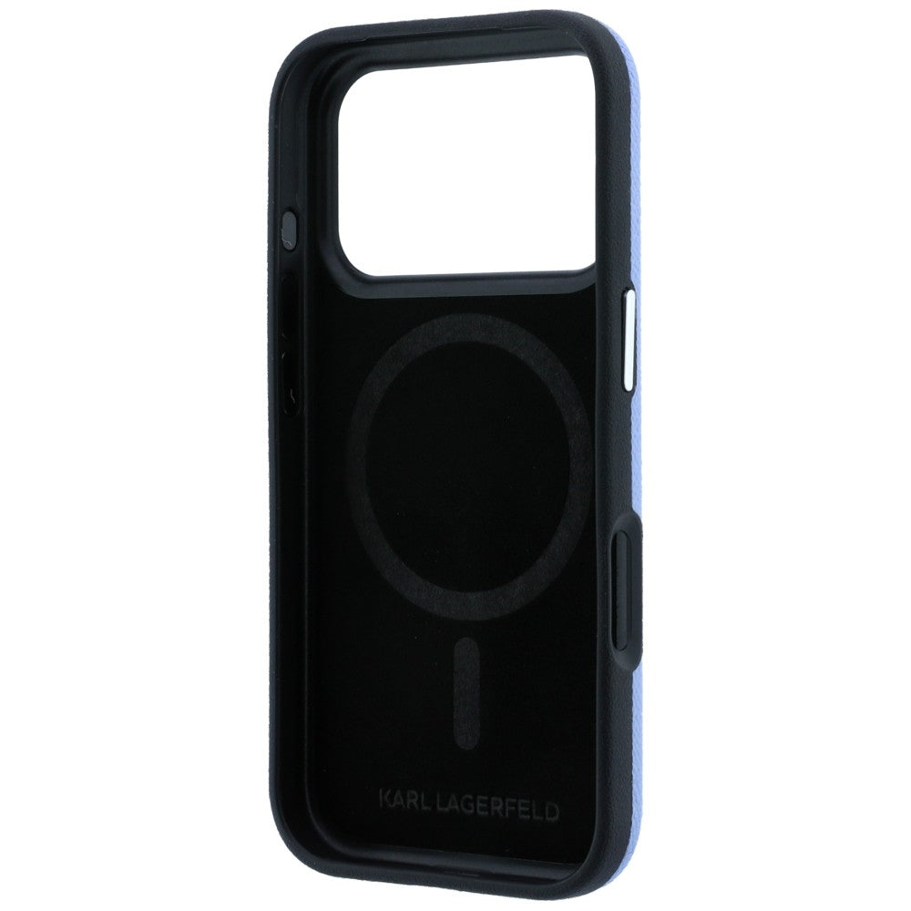 MagSafe-deksel for Apple iPhone 18 Pro Max / 17 Pro Max, Karl Lagerfeld, Grained Choupette Head, Bleu