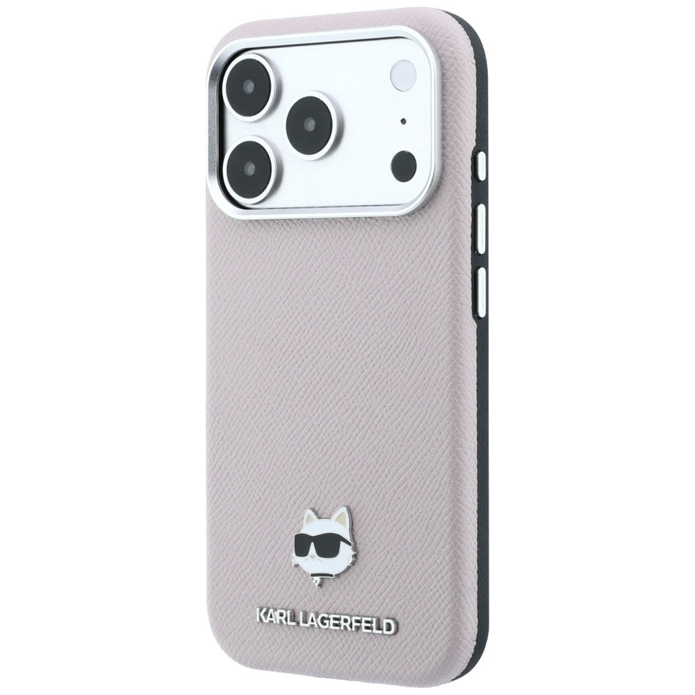 MagSafe-deksel for Apple iPhone 18 Pro Max / 17 Pro Max, Karl Lagerfeld, Grained Choupette Head, Rosa