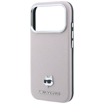 MagSafe-deksel for Apple iPhone 18 Pro Max / 17 Pro Max, Karl Lagerfeld, Grained Choupette Head, Rosa