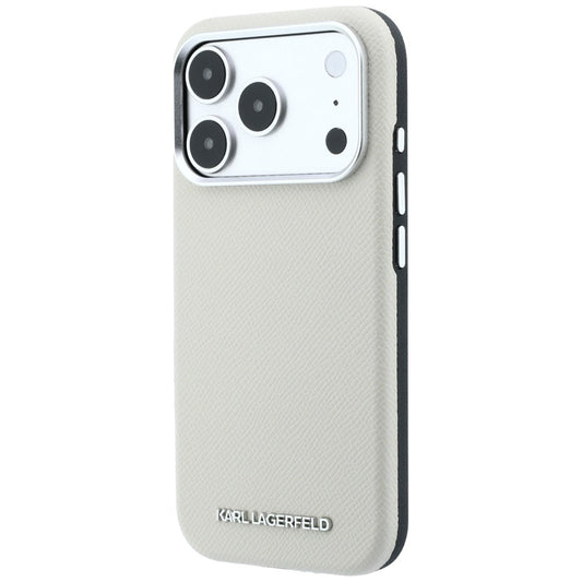 MagSafe-deksel for Apple iPhone 18 Pro Max / 17 Pro Max, Karl Lagerfeld, Kornet Forlenget Logo, Beige