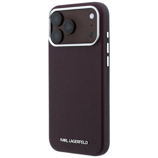 MagSafe-deksel for Apple iPhone 18 Pro Max / 17 Pro Max, Karl Lagerfeld, Kornet forlenget logo, Burgunderraud