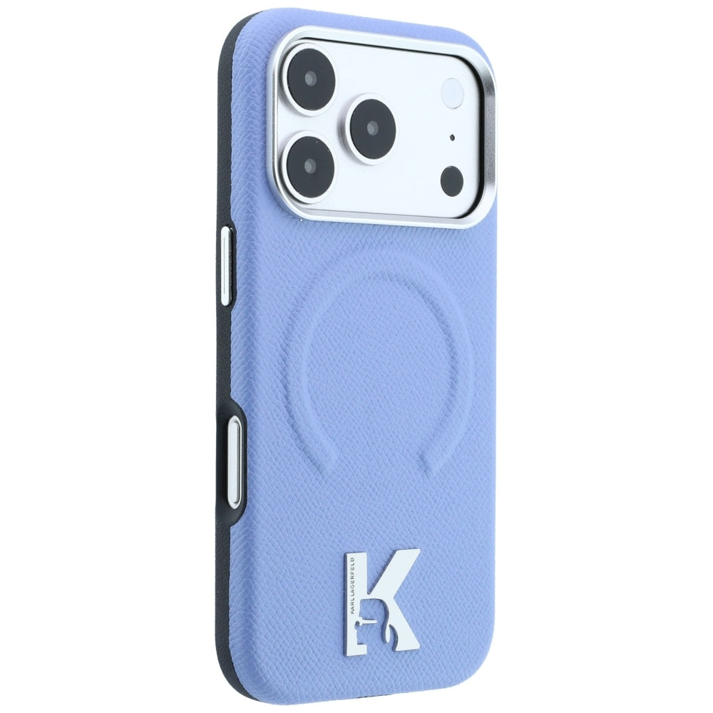 MagSafe-deksel for Apple iPhone 18 Pro Max / 17 Pro Max, Karl Lagerfeld, Kornet preget ring, blå