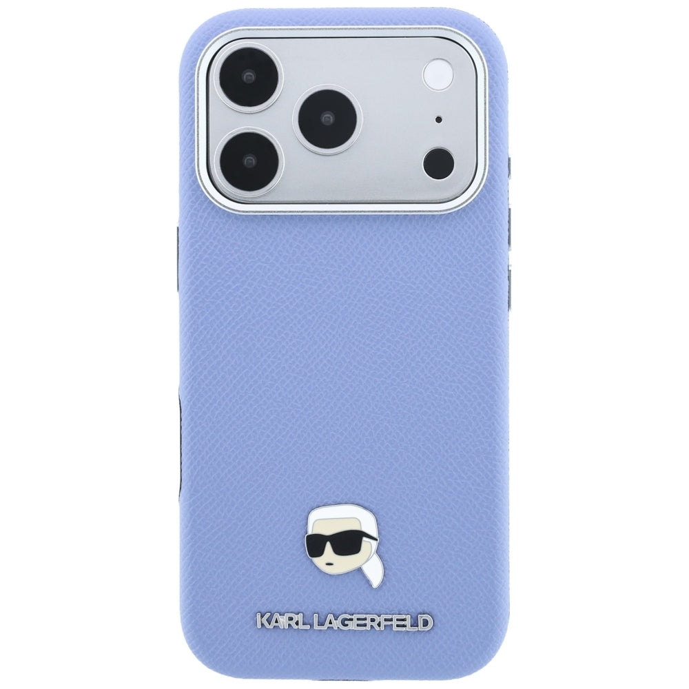 MagSafe-deksel for Apple iPhone 18 Pro Max / 17 Pro Max, Karl Lagerfeld, Kornet Karl Head's Metal, Bleu