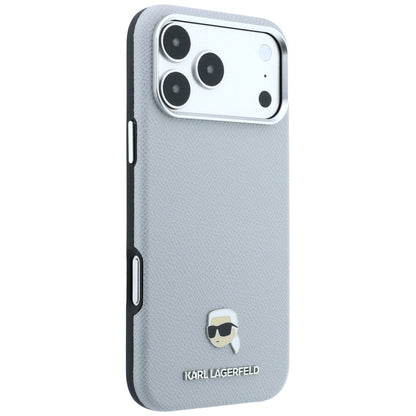 MagSafe-deksel for Apple iPhone 18 Pro Max / 17 Pro Max, Karl Lagerfeld, Kornet Karl Head's Metal, Grå