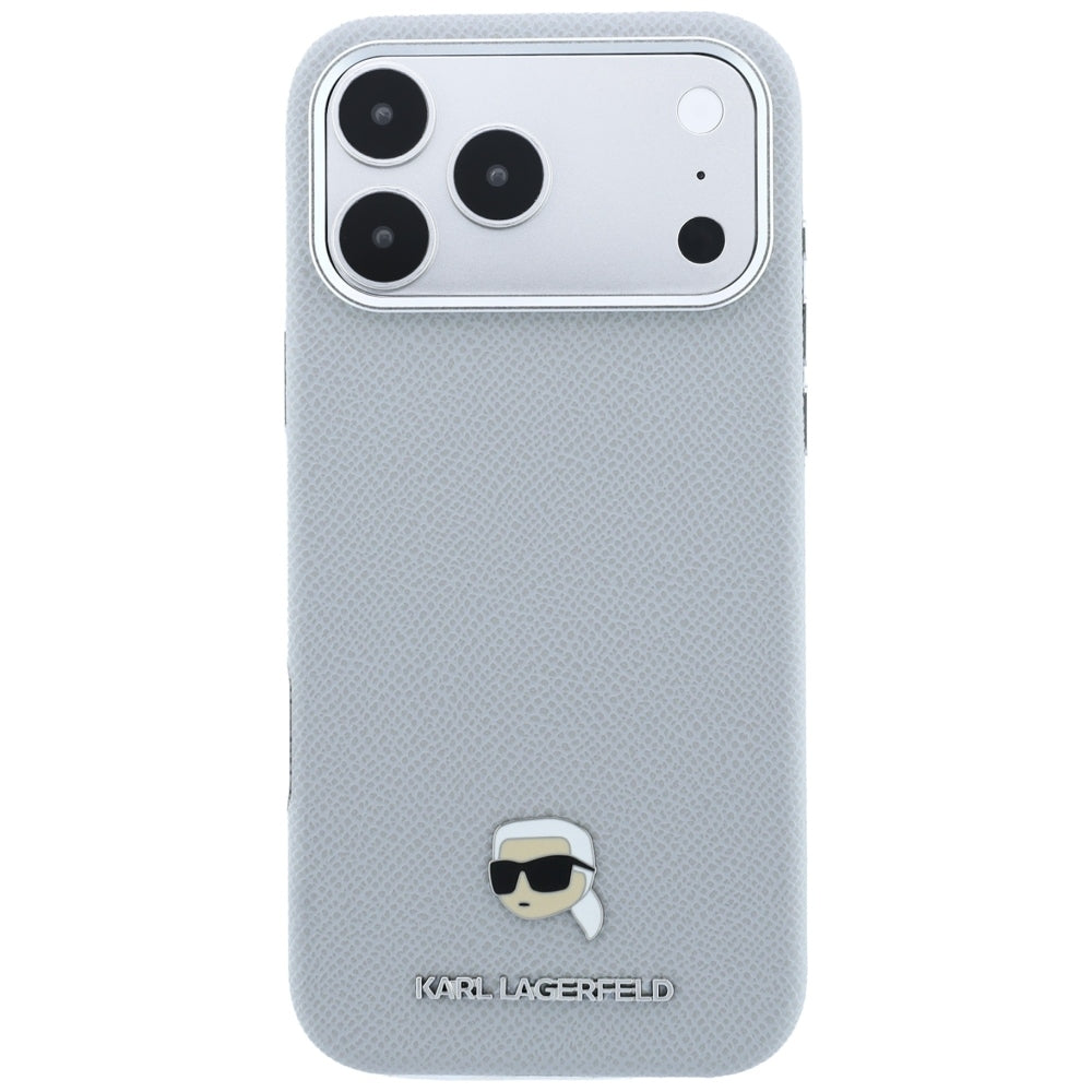 MagSafe-deksel for Apple iPhone 18 Pro Max / 17 Pro Max, Karl Lagerfeld, Kornet Karl Head's Metal, Grå