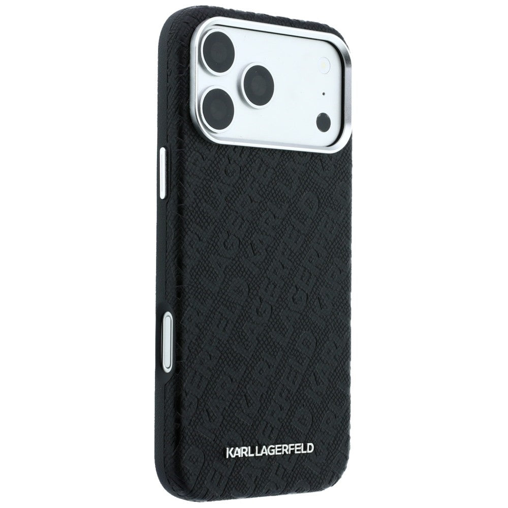 MagSafe-deksel for Apple iPhone 18 Pro Max / 17 Pro Max, Karl Lagerfeld, Kornet metallogo, svart