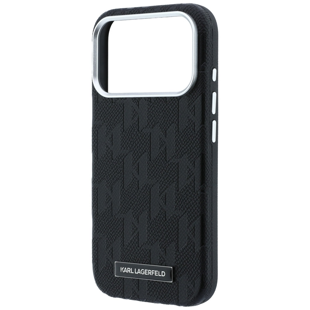 MagSafe-deksel for Apple iPhone 18 Pro Max / 17 Pro Max, Karl Lagerfeld, Grained Mono Resin Logo, Svart
