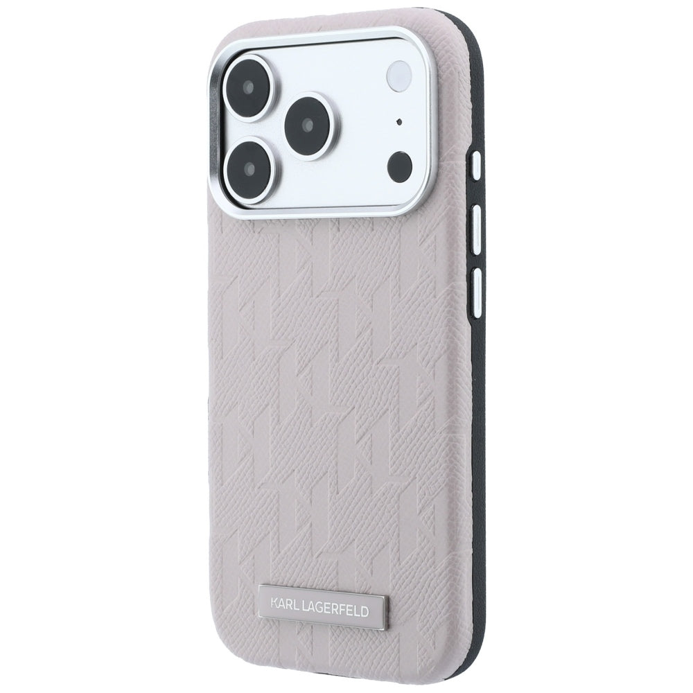 MagSafe-deksel for Apple iPhone 18 Pro Max / 17 Pro Max, Karl Lagerfeld, Kornet Mono Resin Logo, Rosa
