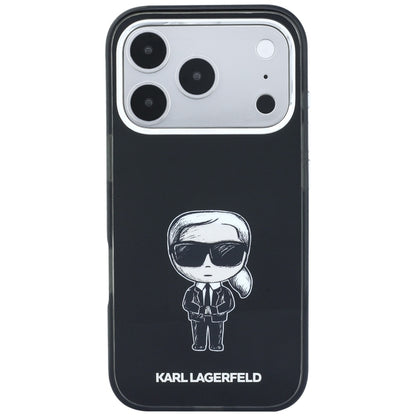 MagSafe-deksel for Apple iPhone 18 Pro Max / 17 Pro Max, Karl Lagerfeld, HC IML Ikonik Sketch Print, Svart