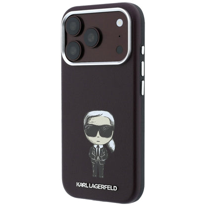 MagSafe-deksel for Apple iPhone 18 Pro Max / 17 Pro Max, Karl Lagerfeld, HC SW Ikonik, Burgunder