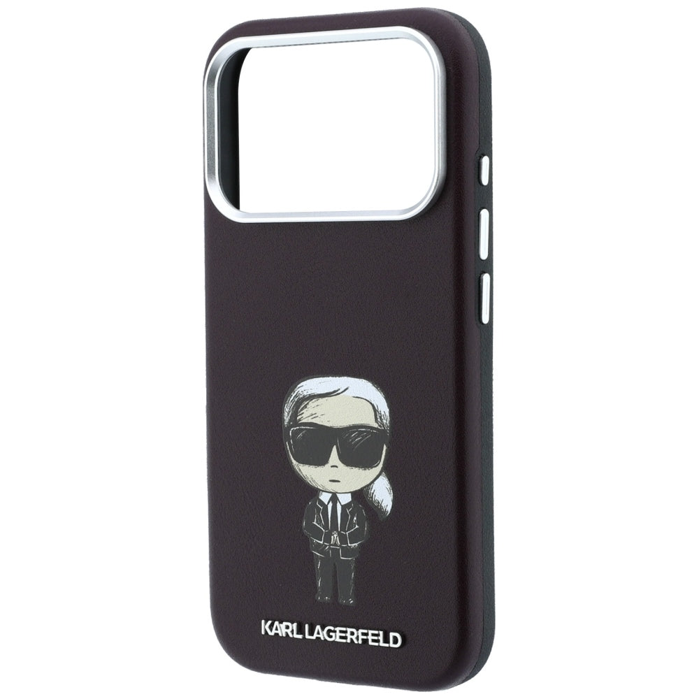MagSafe-deksel for Apple iPhone 18 Pro Max / 17 Pro Max, Karl Lagerfeld, HC SW Ikonik, Burgunder