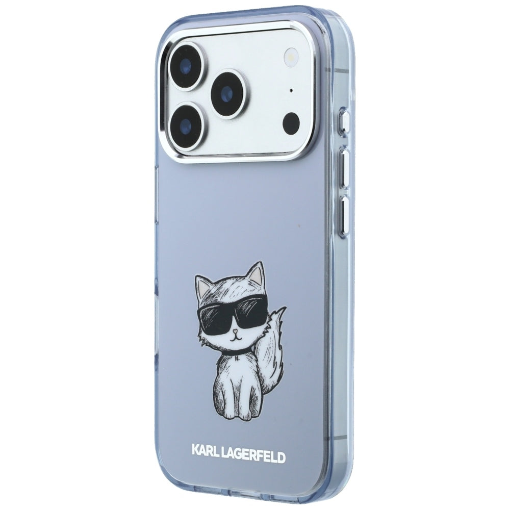 MagSafe-deksel for Apple iPhone 18 Pro Max / 17 Pro Max, Karl Lagerfeld, IML Choupette Body Sketch Print, Blå