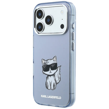 MagSafe-deksel for Apple iPhone 18 Pro Max / 17 Pro Max, Karl Lagerfeld, IML Choupette Body Sketch Print, Blå