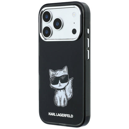 MagSafe-deksel for Apple iPhone 18 Pro Max / 17 Pro Max, Karl Lagerfeld, IML Choupette Body Sketch Print, Svart