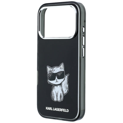 MagSafe-deksel for Apple iPhone 18 Pro Max / 17 Pro Max, Karl Lagerfeld, IML Choupette Body Sketch Print, Svart