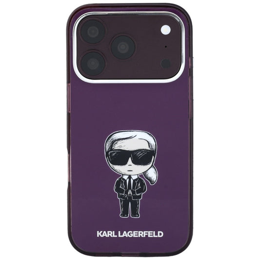 MagSafe-deksel for Apple iPhone 18 Pro Max / 17 Pro Max, Karl Lagerfeld, IML Ikonik Sketch Print, Burgunder