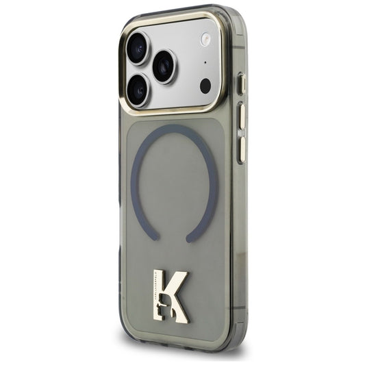 MagSafe-deksel til Apple iPhone 18 Pro Max / 17 Pro Max, Karl Lagerfeld, IML Karl Head-logo, svart