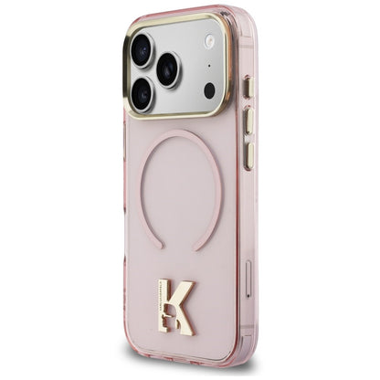 MagSafe-deksel til Apple iPhone 18 Pro Max / 17 Pro Max, Karl Lagerfeld, IML Karl Head-logo, rosa