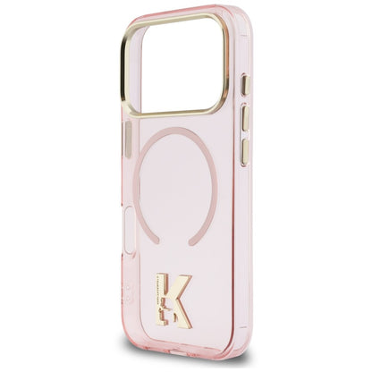 MagSafe-deksel til Apple iPhone 18 Pro Max / 17 Pro Max, Karl Lagerfeld, IML Karl Head-logo, rosa