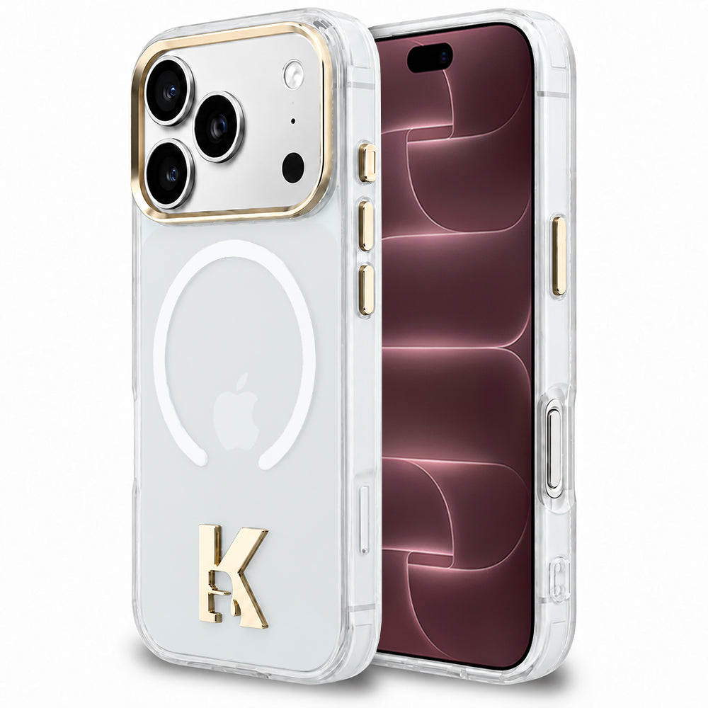 MagSafe-deksel til Apple iPhone 18 Pro Max / 17 Pro Max, Karl Lagerfeld, IML Karl Head-logo, gjennomsiktig