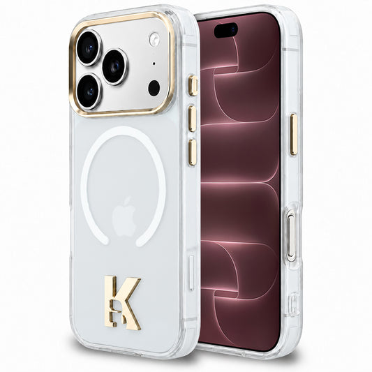 MagSafe-deksel til Apple iPhone 18 Pro Max / 17 Pro Max, Karl Lagerfeld, IML Karl Head-logo, gjennomsiktig