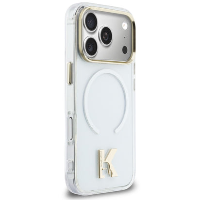 MagSafe-deksel til Apple iPhone 18 Pro Max / 17 Pro Max, Karl Lagerfeld, IML Karl Head-logo, gjennomsiktig
