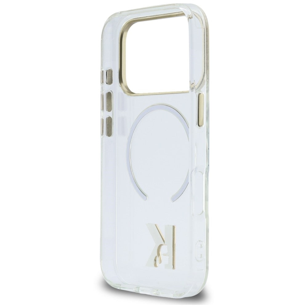 MagSafe-deksel til Apple iPhone 18 Pro Max / 17 Pro Max, Karl Lagerfeld, IML Karl Head-logo, gjennomsiktig