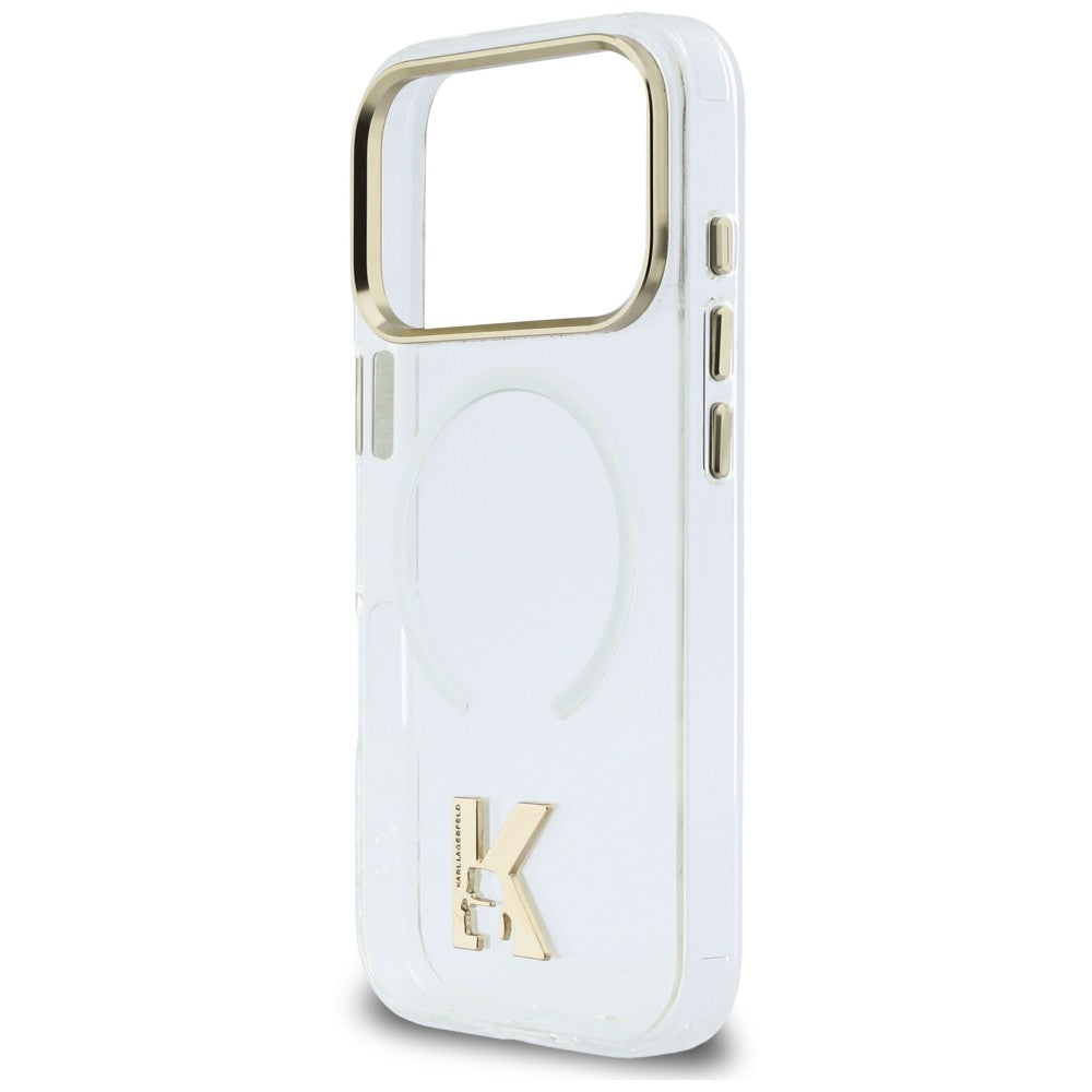 MagSafe-deksel til Apple iPhone 18 Pro Max / 17 Pro Max, Karl Lagerfeld, IML Karl Head-logo, gjennomsiktig