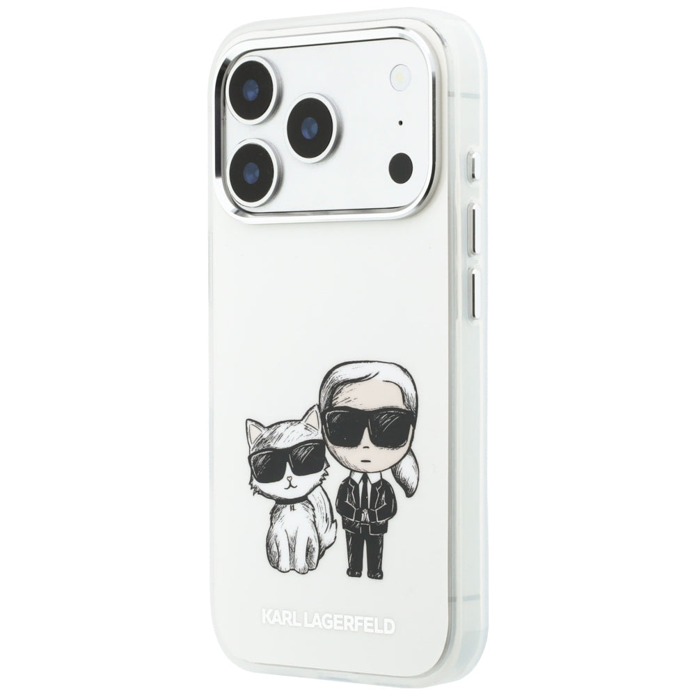 MagSafe-deksel for Apple iPhone 18 Pro Max / 17 Pro Max, Karl Lagerfeld, IML KC Bodies Sketch Print, Beige