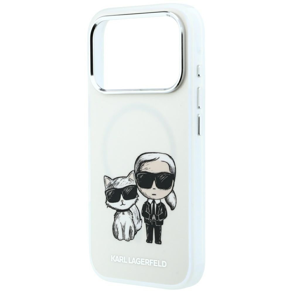 MagSafe-deksel for Apple iPhone 18 Pro Max / 17 Pro Max, Karl Lagerfeld, KC Bodies Sketch, Beige