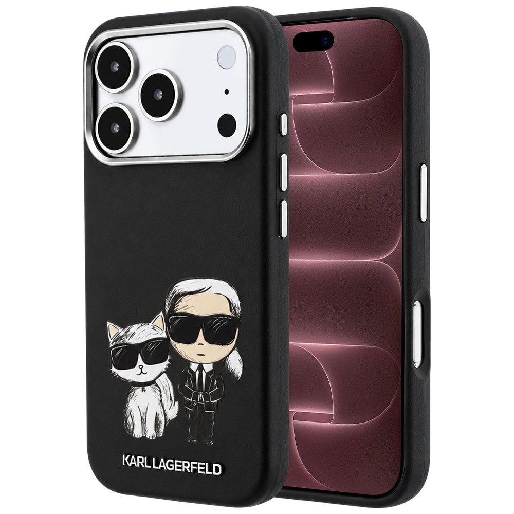 MagSafe-deksel for Apple iPhone 18 Pro Max / 17 Pro Max, Karl Lagerfeld, KC Bodies Sketch, Svart