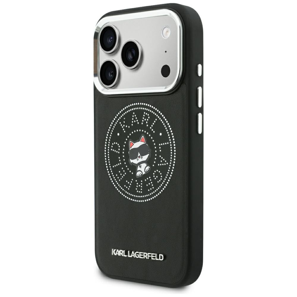MagSafe-deksel for Apple iPhone 18 Pro Max / 17 Pro Max, Karl Lagerfeld, Point and Choupette Sketch, Svart