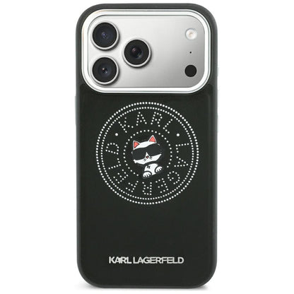 MagSafe-deksel for Apple iPhone 18 Pro Max / 17 Pro Max, Karl Lagerfeld, Point and Choupette Sketch, Svart