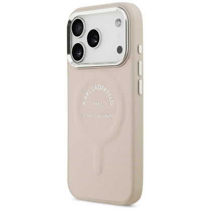 MagSafe-deksel for Apple iPhone 18 Pro Max / 17 Pro Max, Karl Lagerfeld, Ring Karl RSG-logo, Rosa