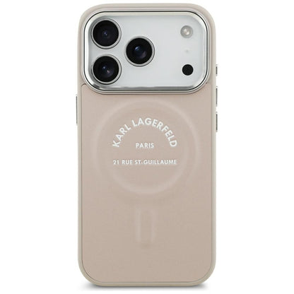 MagSafe-deksel for Apple iPhone 18 Pro Max / 17 Pro Max, Karl Lagerfeld, Ring Karl RSG-logo, Rosa