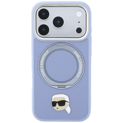 MagSafe-deksel til Apple iPhone 18 Pro Max / 17 Pro Max, Karl Lagerfeld, Ring Stand 360 Karl Pin, blå