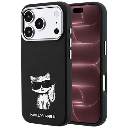 MagSafe-deksel for Apple iPhone 18 Pro Max / 17 Pro Max, Karl Lagerfeld, Smooth Choupette Sketch, Svart