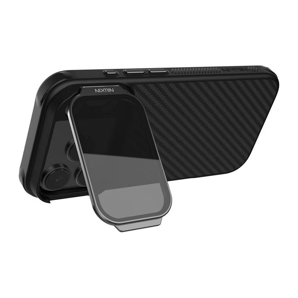 MagSafe-deksel for Apple iPhone 18 Pro Max / 17 Pro Max, Nillkin, CarboProp med gjennomsiktig svart linsebeskyttelse, svart