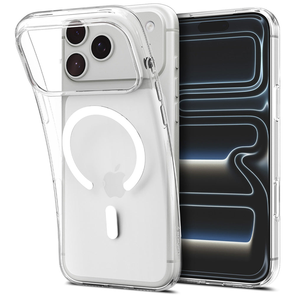 MagSafe-deksel for Apple iPhone 18 Pro Max / 17 Pro Max, Spigen, Liquid Crystal, Transparent hvit ACS12143