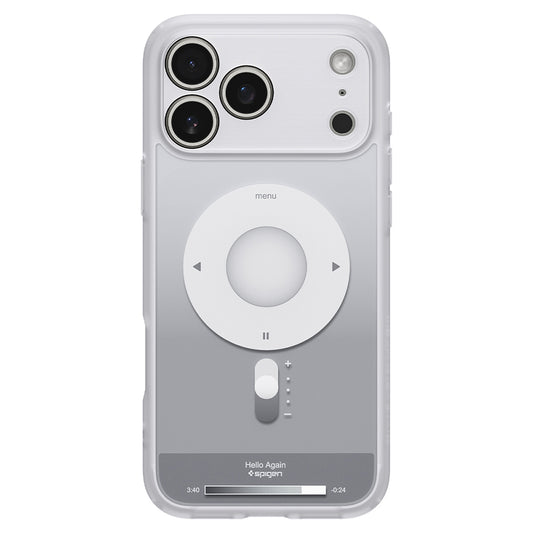 MagSafe-deksel for Apple iPhone 18 Pro Max / 17 Pro Max, Spigen, Ultra Hybrid Classic, Sølv ACS12130