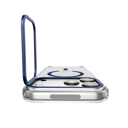 MagSafe-deksel for Apple iPhone 18 Pro Max / 17 Pro Max, Spigen, Ultra Hybrid Optik S, Transparent Marineblå ACS11909