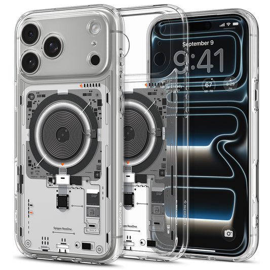 MagSafe-deksel for Apple iPhone 18 Pro Max / 17 Pro Max, Spigen, Ultra Hybrid Neo One, Transparent ACS12129
