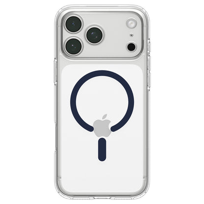 MagSafe-deksel for Apple iPhone 18 Pro Max / 17 Pro Max, Spigen, Ultra Hybrid, Transparent Marineblå ACS12121